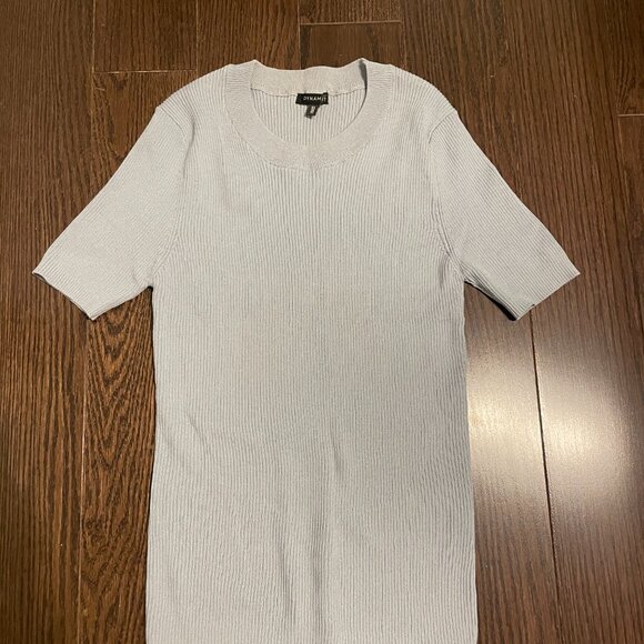 Dynamite Short Sleeve Crew Neck Tee in Celestial Blue - Picture 2 of 5